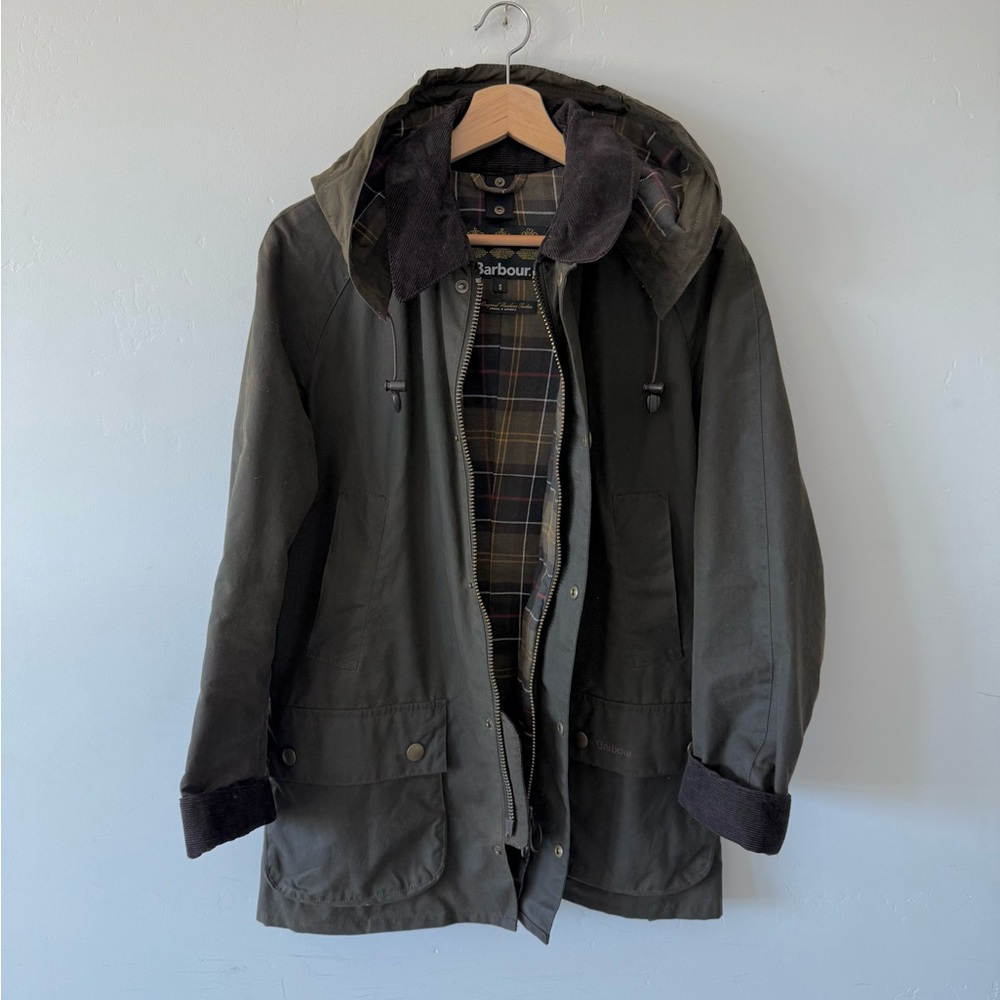 Barbour Ashby wax jacket + hood